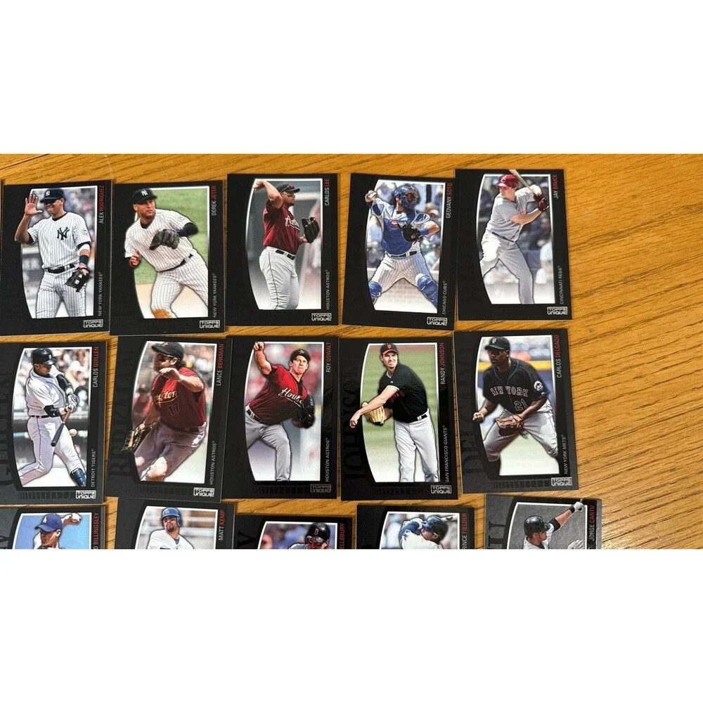 2009 Topps Unique Baseball Card Huge Lot of 30 - Derek Jeter, Alex Rodriguez